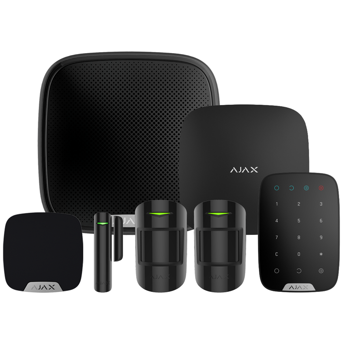 Ajax Hub2 Wireless (Standard PIR) Starter Kit 3 - Black (AJA-35654)