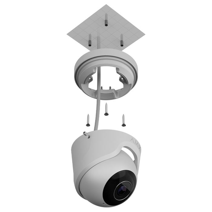 Ajax TurretCam 5mp IP CCTV Camera - White (AJA-64923)