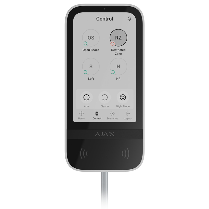 AJAX Fibra KeyPad TouchScreen Arming Station - White (AJA-81718)