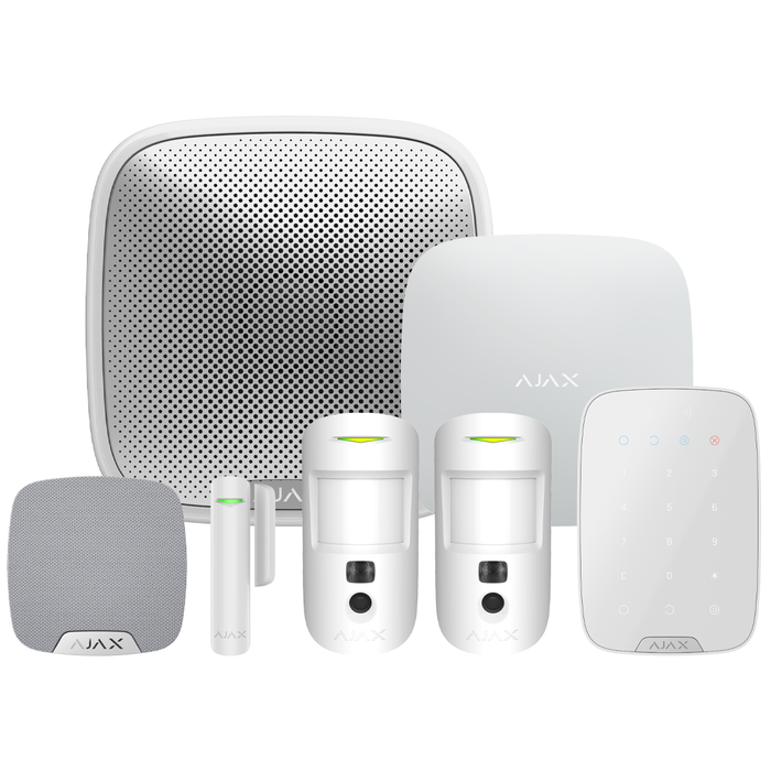 Ajax Superior Wireless Alarm Kit 9 S - White (AJA-90779)