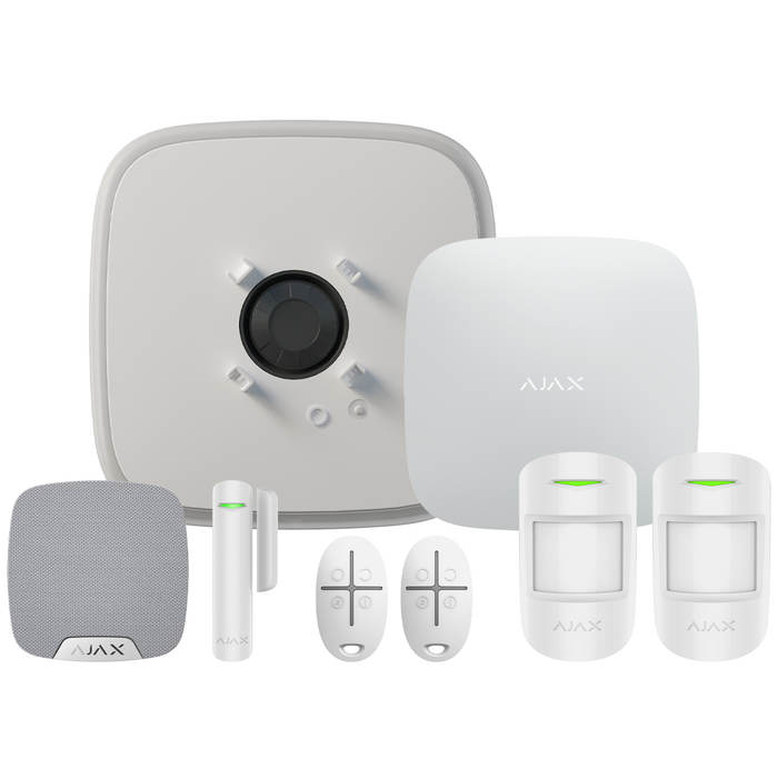 Ajax Superior Hub2 Plus Wireless Alarm Kit 19 S - White (AJA-107115)