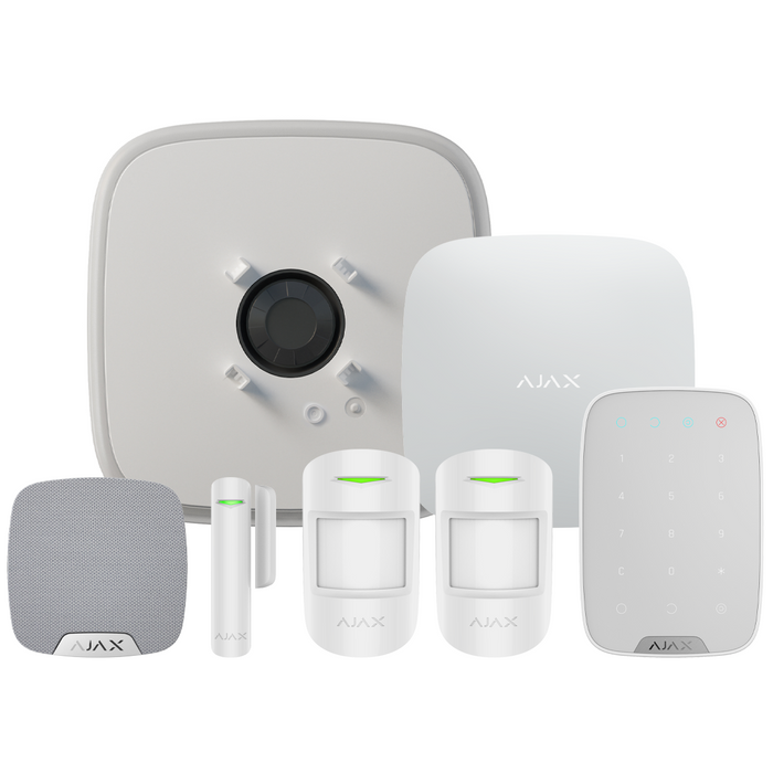 Ajax Superior Hub2 Plus Wireless Alarm Kit 18 S - White (AJA-107113)