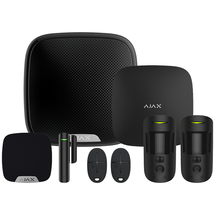 Ajax Superior Hub2 Plus Wireless Alarm Kit 11 S - Black (AJA-90782)