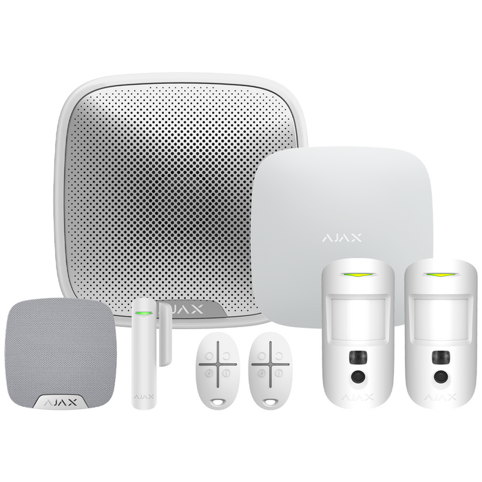 Ajax Superior Hub2 Plus Wireless Alarm Kit 11 S - White (AJA-90783)