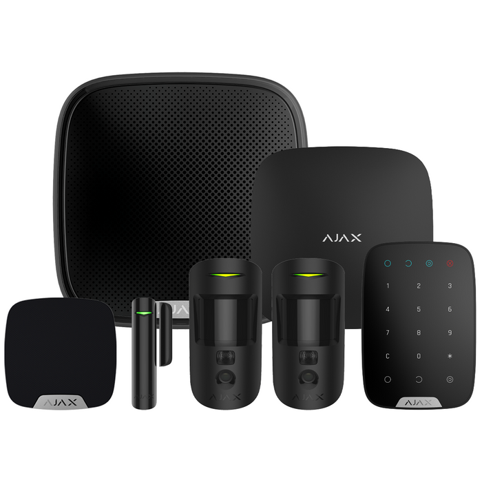 Ajax Superior Hub2 Plus Wireless Alarm Kit 14 S - Black (AJA-90788)