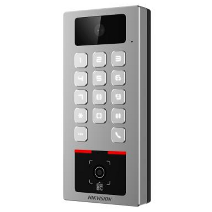 Hikvision IP Standalone Intercom & Access Keypad/Prox/QR Code Terminal (12V) (DS-K1T502DBWX-CQR)