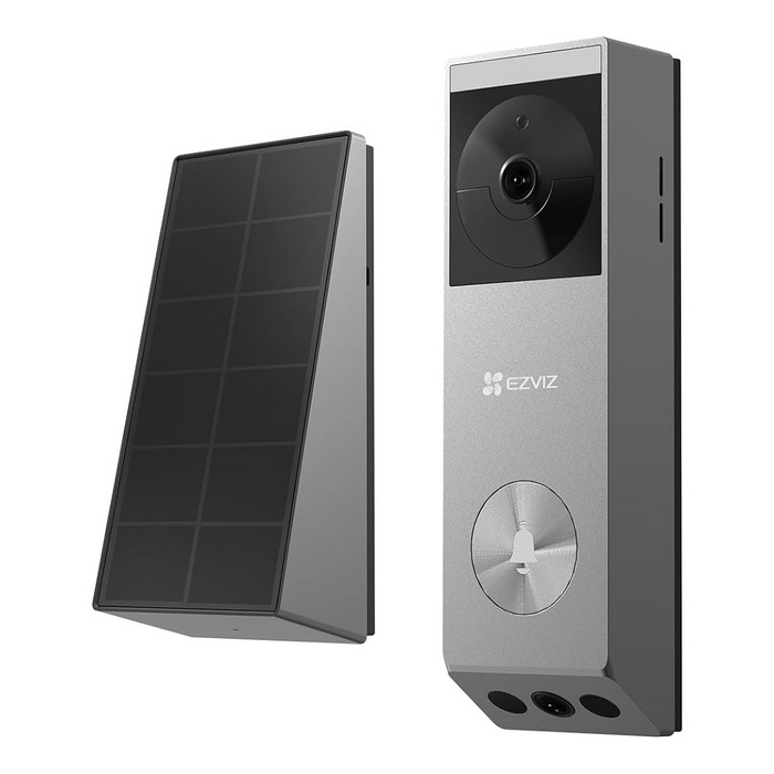 EZVIZ Wireless WIFI 2K Battery Video Doorbell Kit with Solar Panel (EP3X-PRO)