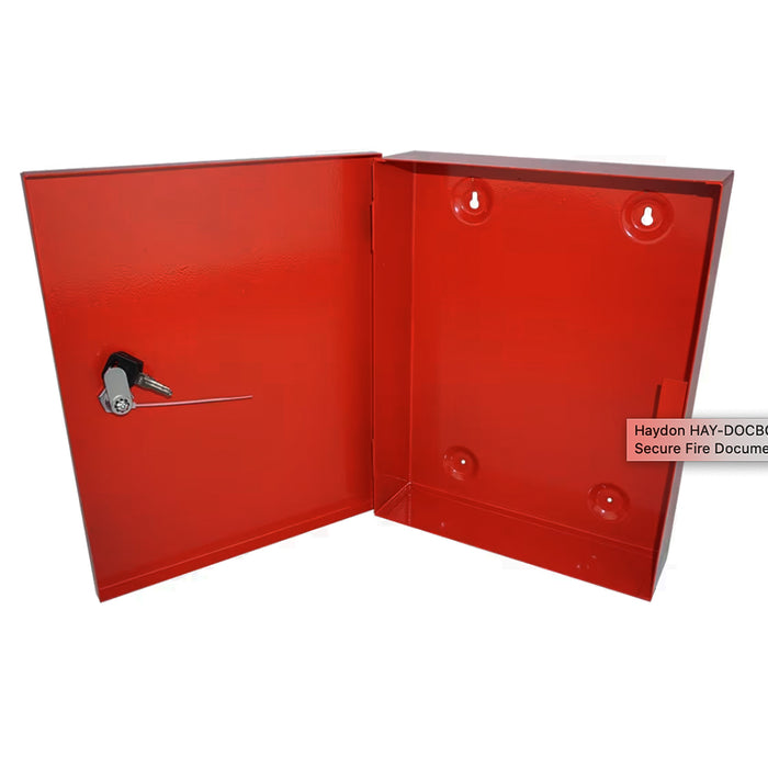 Haydon A4 Metal Document Box for Fire Safety Documents(HAY-DOCBOX-FR)