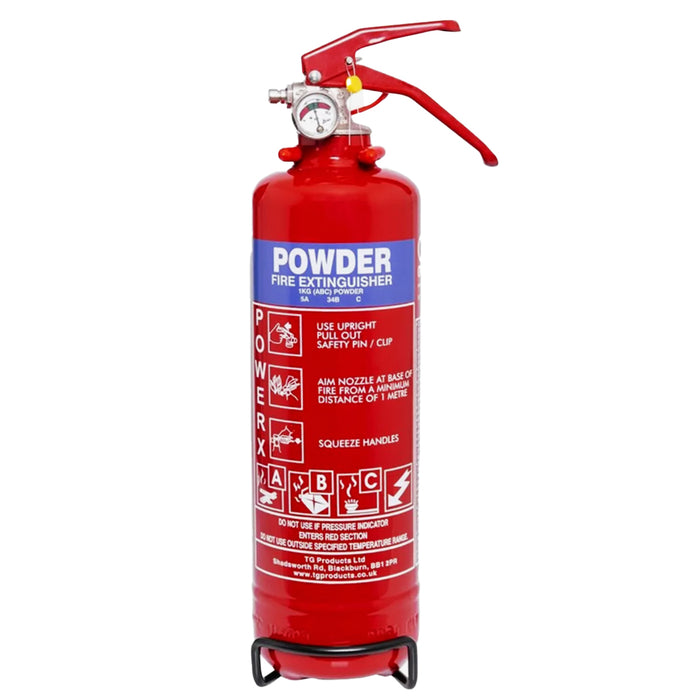 TG PowerX 1kg ABC Dry Powder Fire Extinguisher (TG-81/02908)