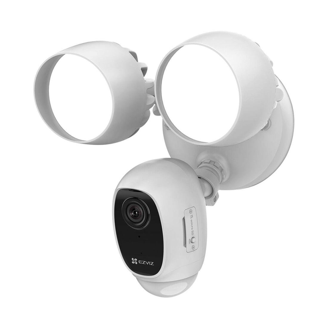 EZVIZ LC1C Smart Flood Light Camera and Alarm System with 2 Pack WiFi —  Beach Camera